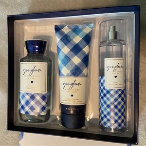 Brand New-Bath and Body Works Gingham Set
